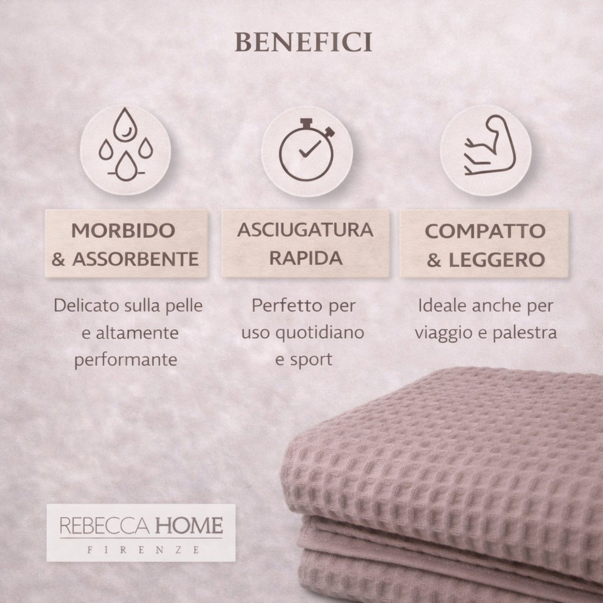 telo doccia tortora assorbente asciugatura rapida leggero