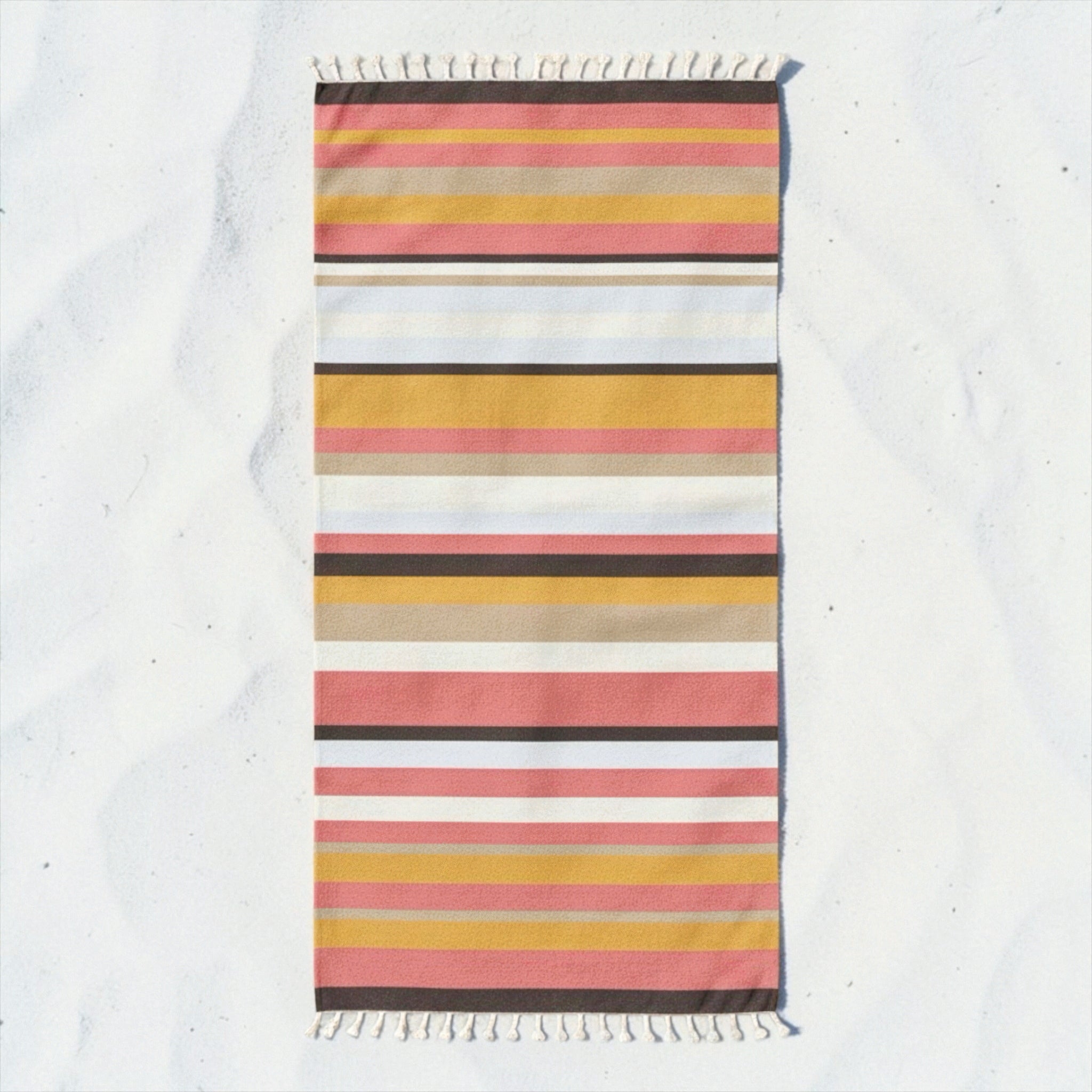 telo fouta corallo righe estive cotone