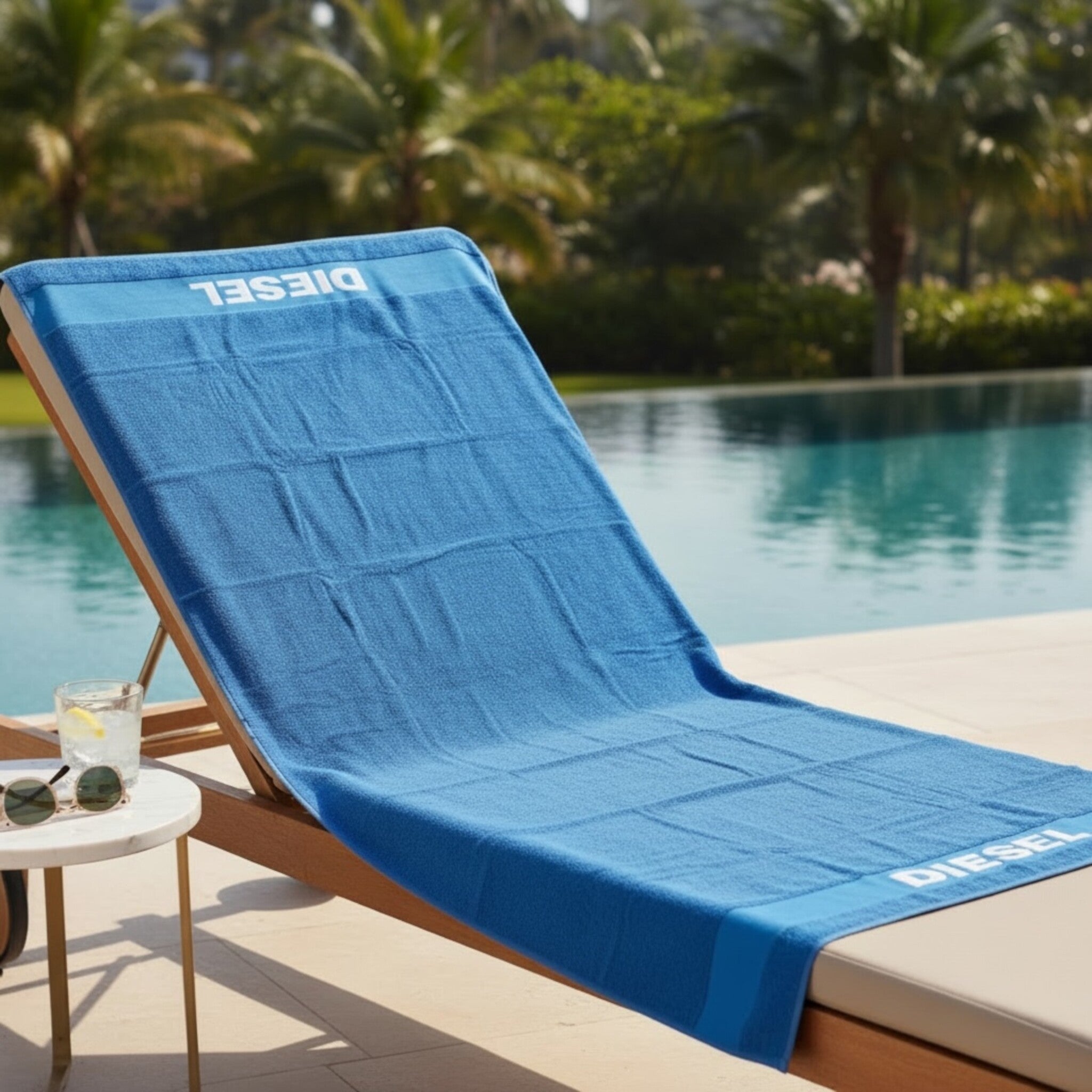 telo mare diesel cotone spugna 100x180 cm blu