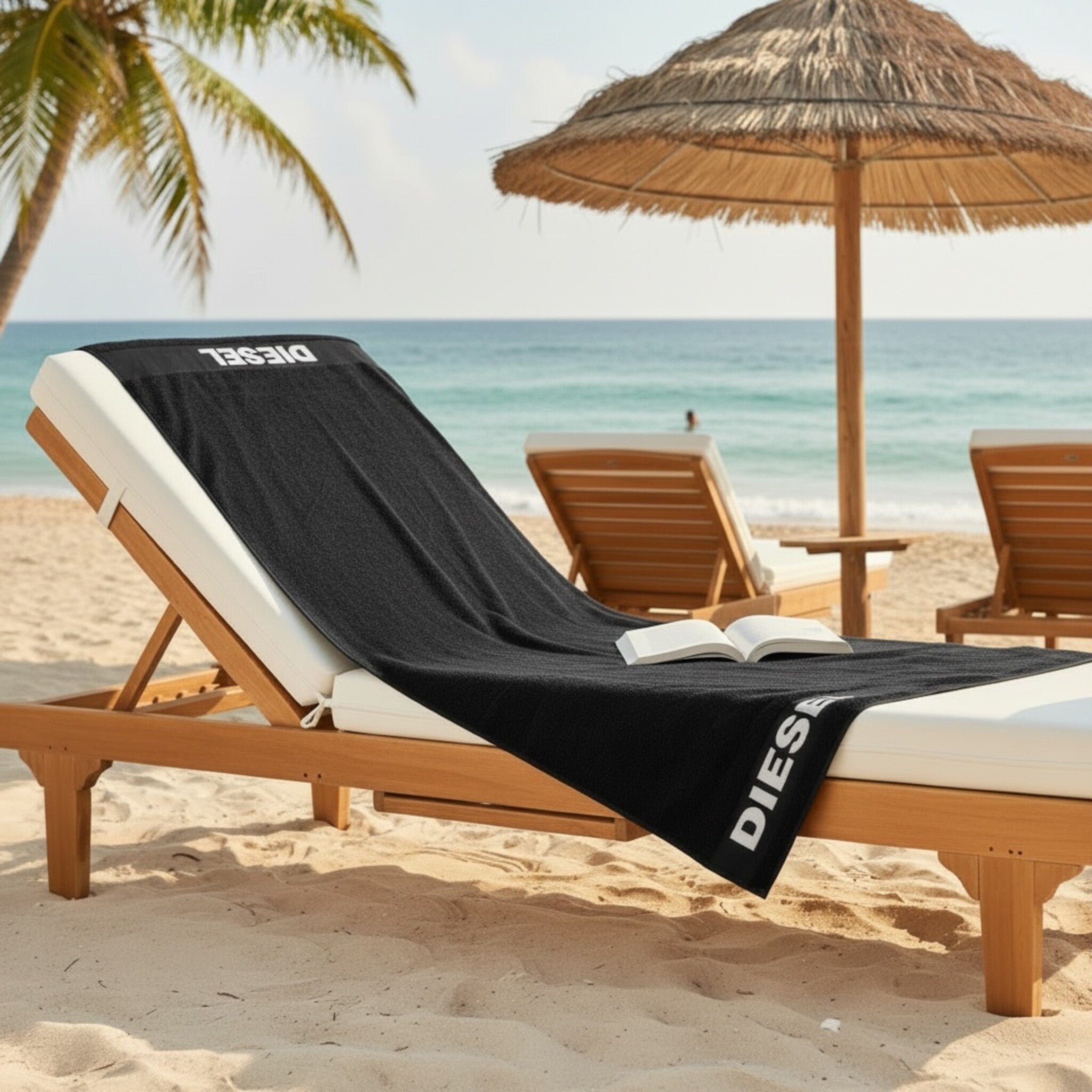 telo mare diesel cotone spugna 100x180 cm nero