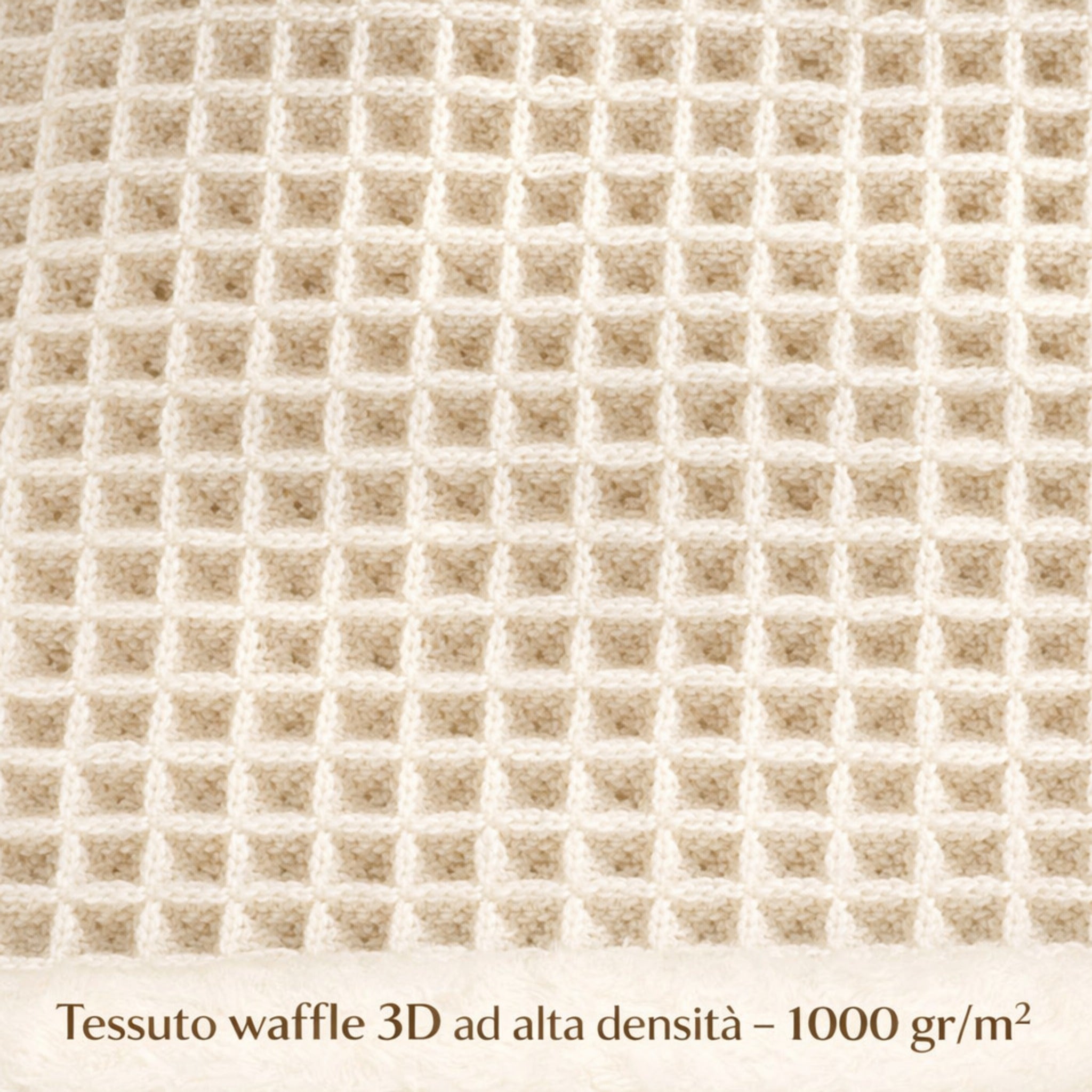 Dettaglio tessuto nido d’ape ad alta densità 1000 gr/m²