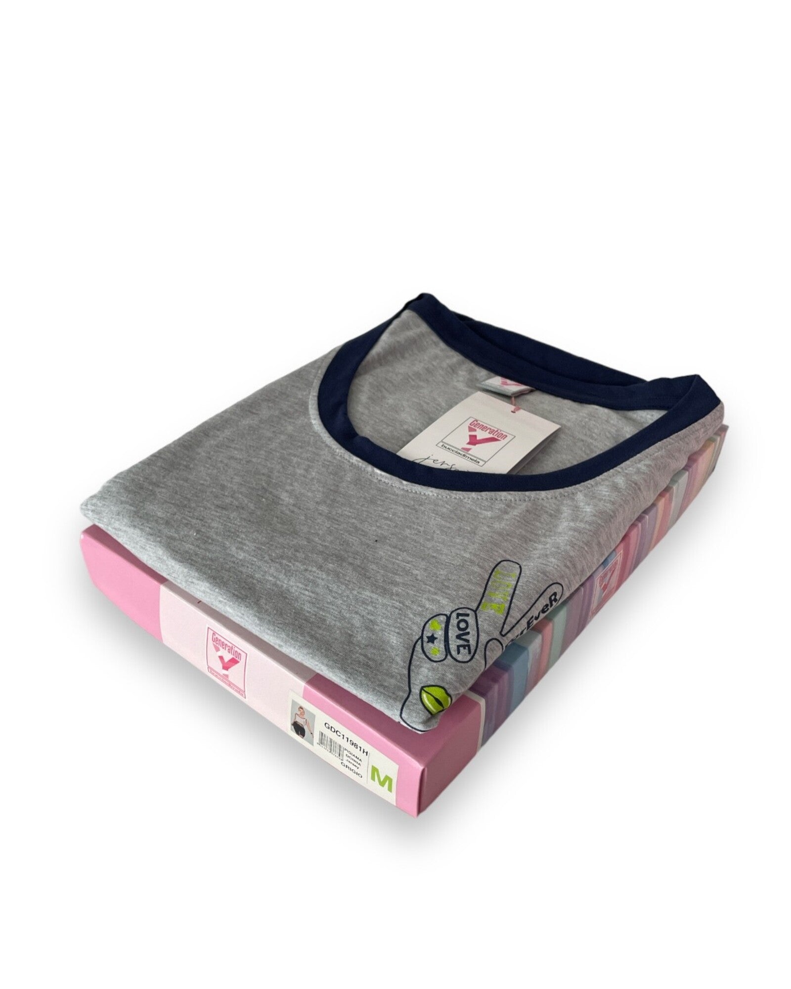 Pigiama donna primavera estate in cotone Buccia di Mela gdc 11981h