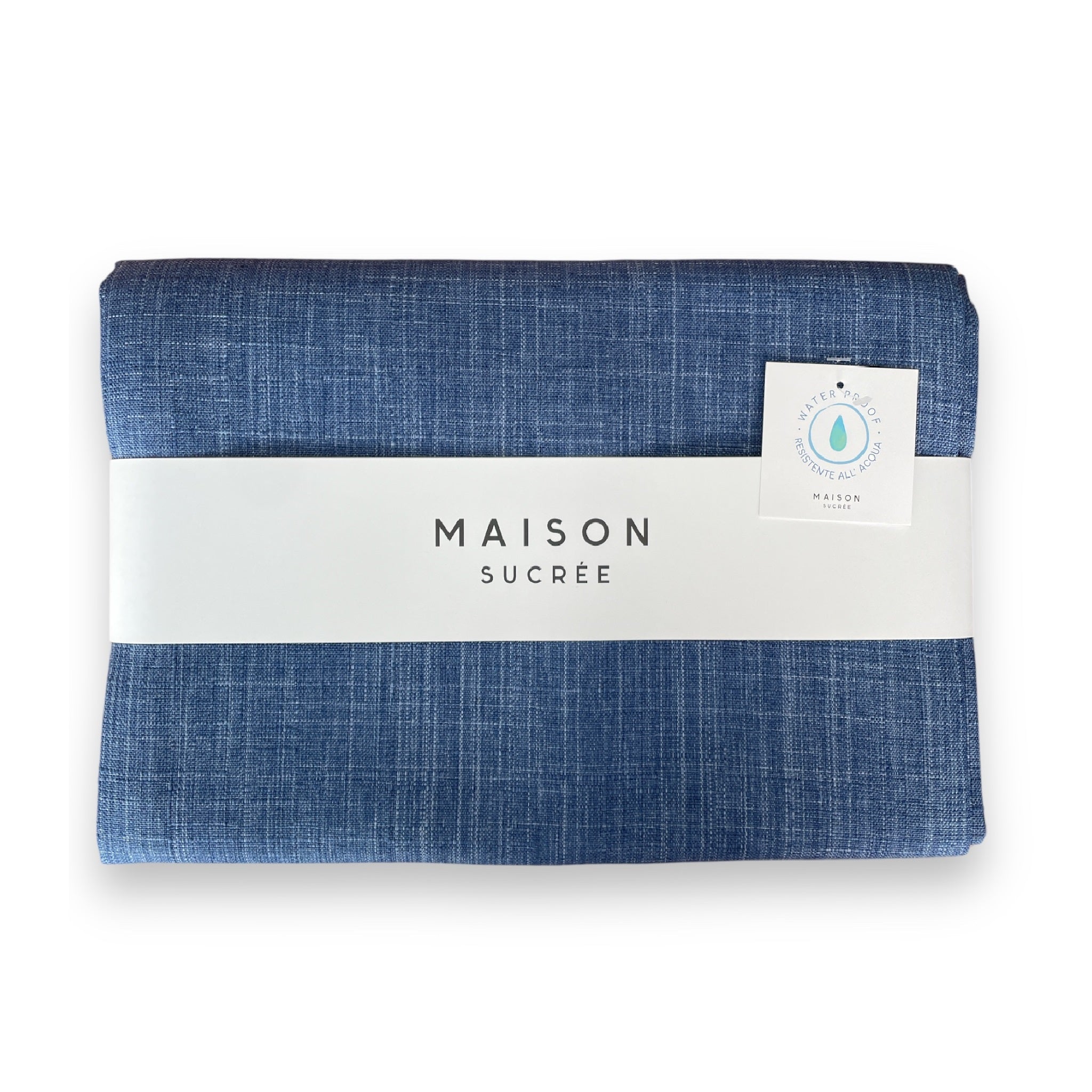 Texture tovaglia no stiro antimacchia Maison Sucrée Korin denim