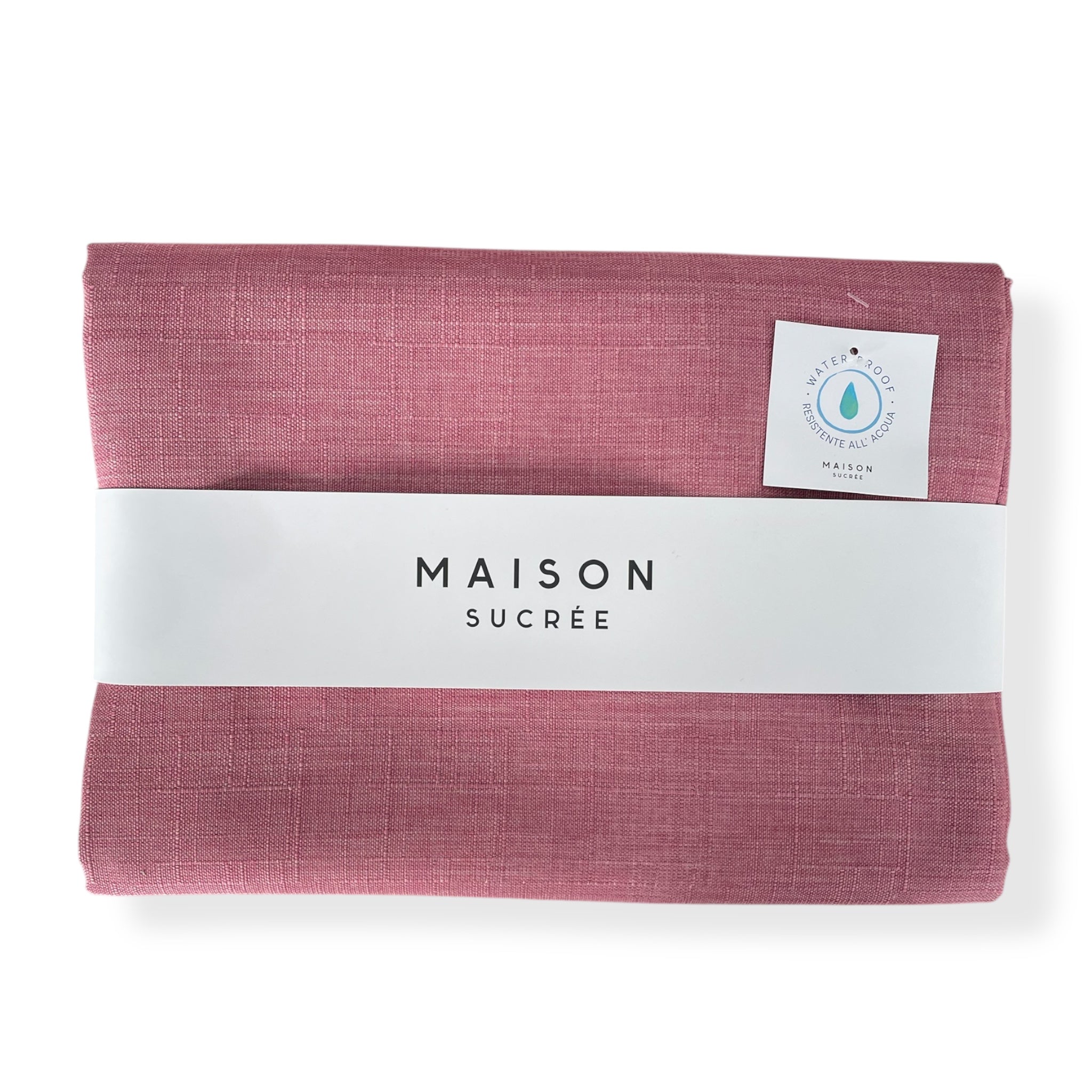 Texture tovaglia no stiro antimacchia Maison Sucrée Korin malva rosa