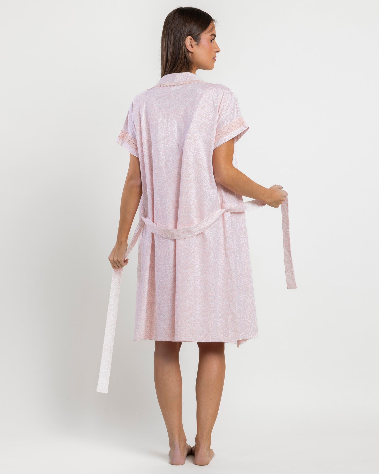 Retro vestaglia donna Admas con cintura regolabile