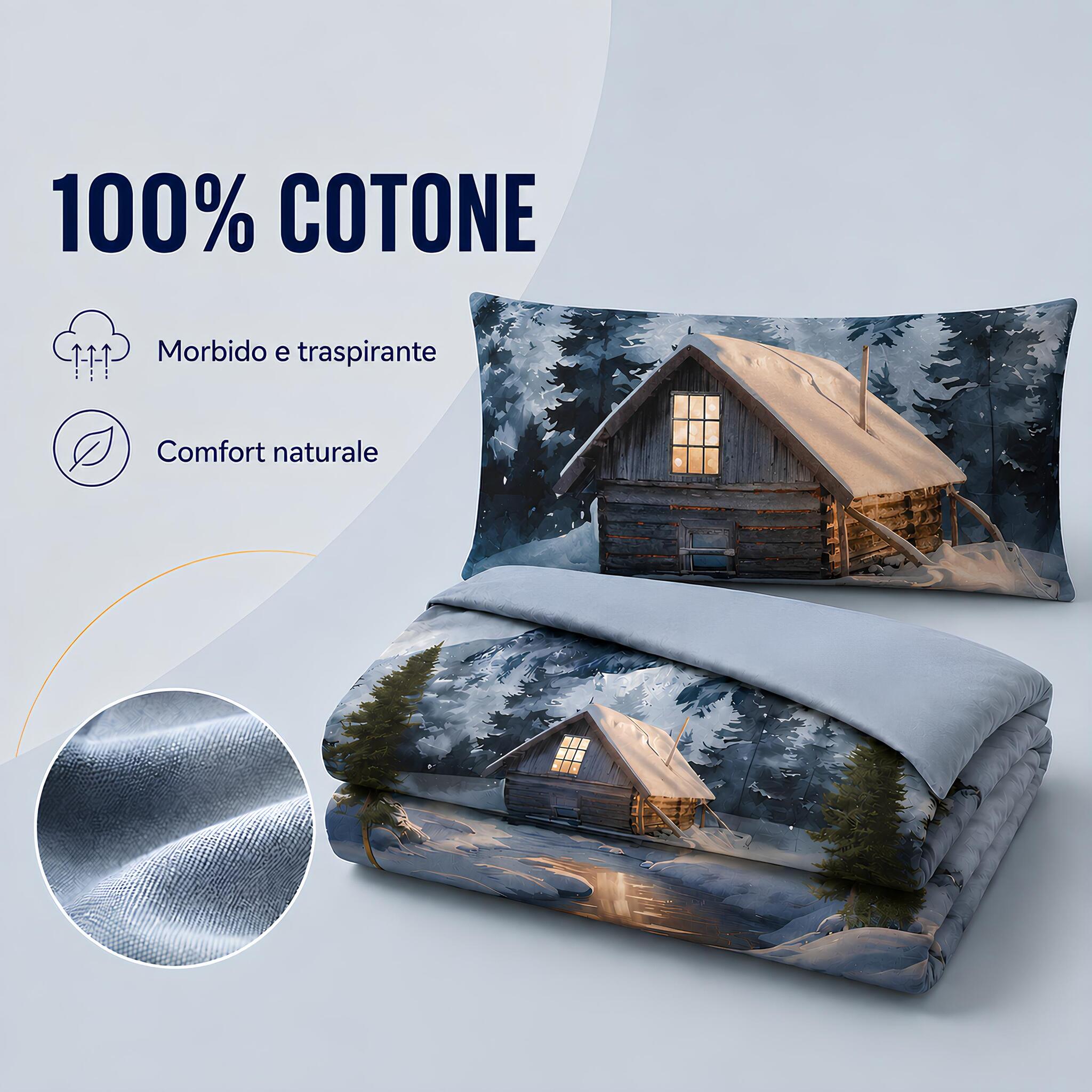 Parure Zambaiti Malgat in 100% cotone morbido e traspirante con comfort naturale